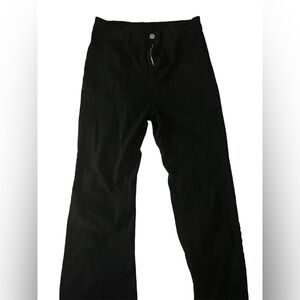 black flared aesthetic jeans